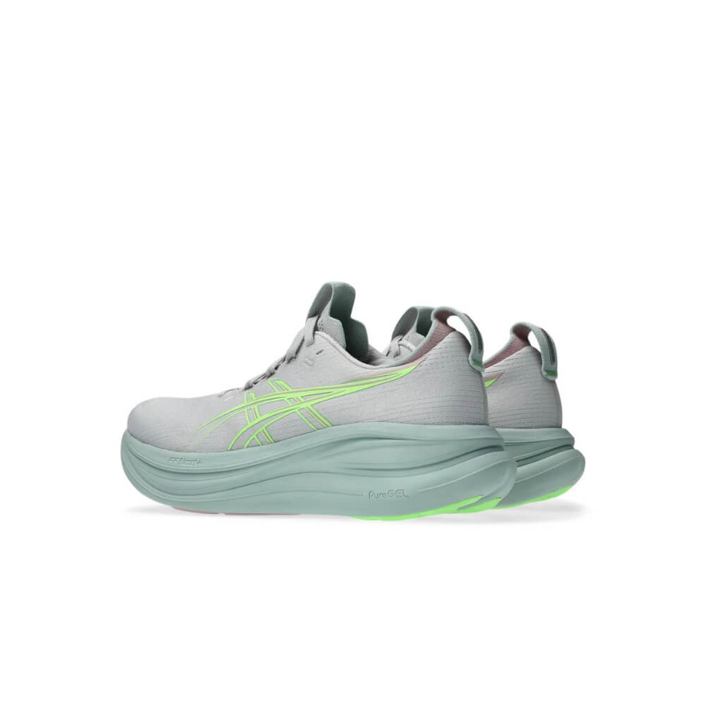 ASICS GEL-NIMBUS 28 "Cloud Grey/Bright Green" Running Shoes
