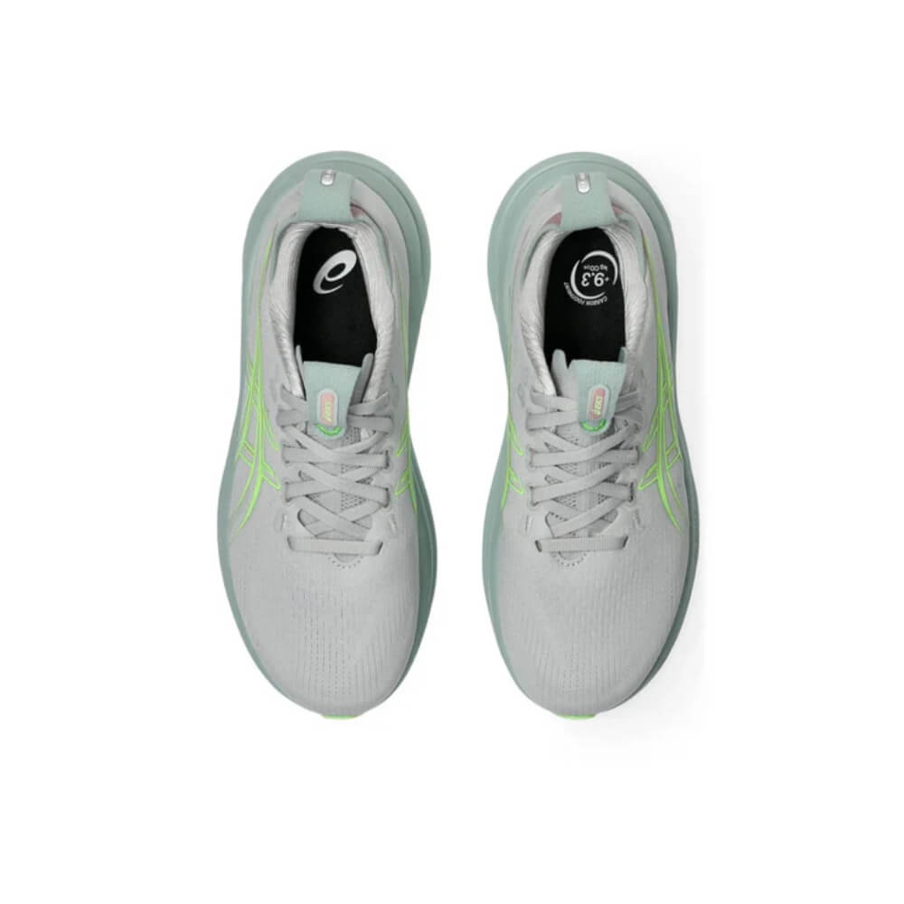 ASICS GEL-NIMBUS 28 "Cloud Grey/Bright Green" Running Shoes