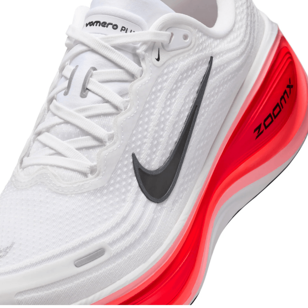 Nike Vomero Plus – White/Bright Crimson/Metallic Silver/Black