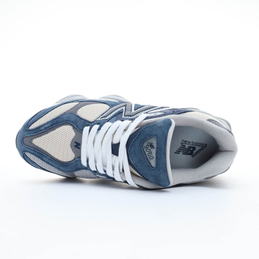 New Balance 9060 Blue Suede Cream