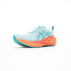 Asics Novablast 5 Light Sky Blue orange unisex shoe