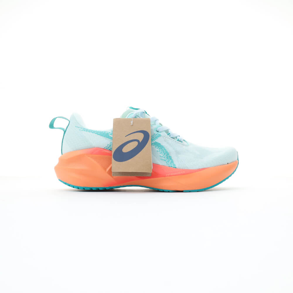 Asics Novablast 5 Light Sky Blue orange unisex shoe