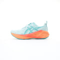 Asics Novablast 5 Light Sky Blue orange unisex shoe