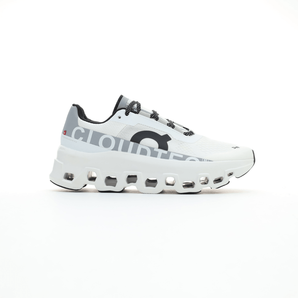 On Cloudmonster White Sneakers
