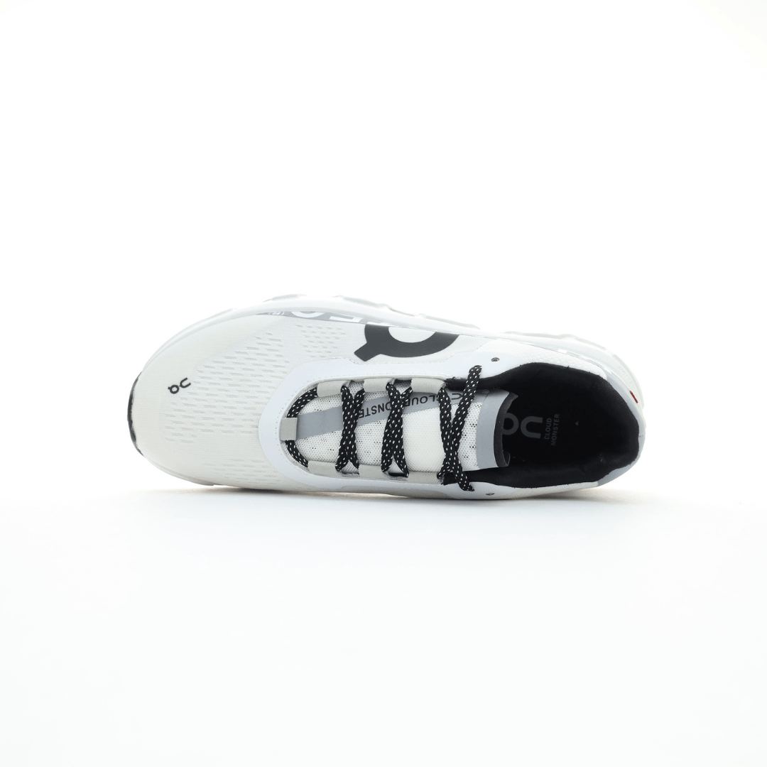 On Cloudmonster White Sneakers