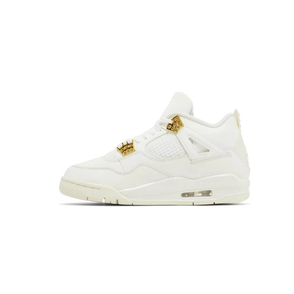 Air Jordan 4 Retro White Gold Metallic Gold