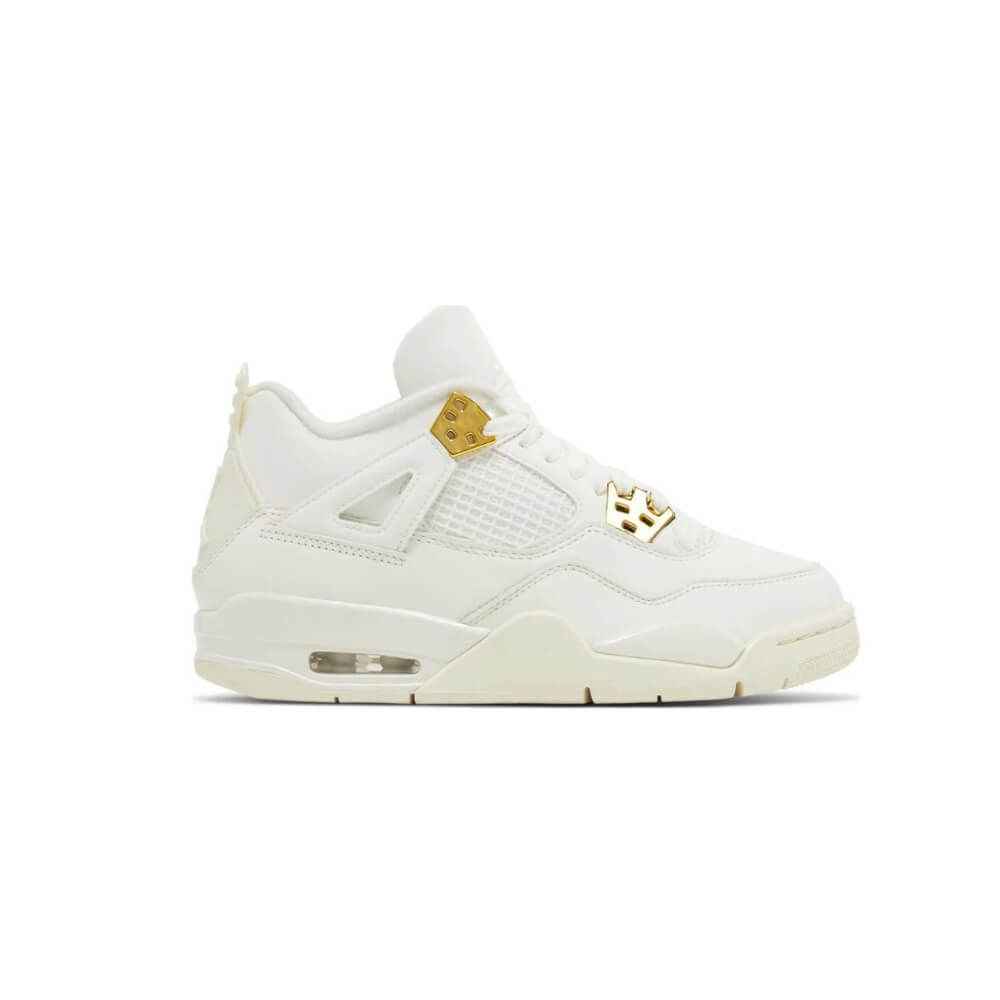 Air Jordan 4 Retro White Gold Metallic Gold