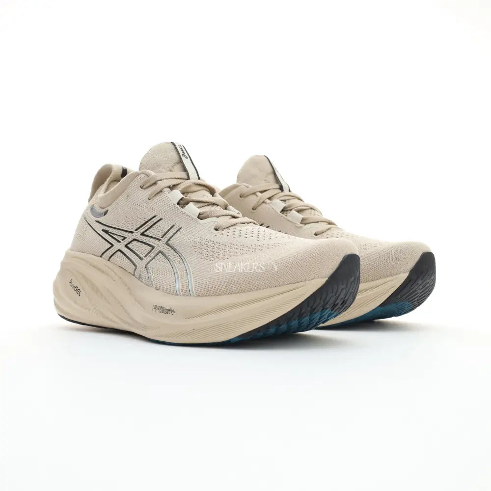 ASICS Gel Nimbus 26 Beige Black Sneakers