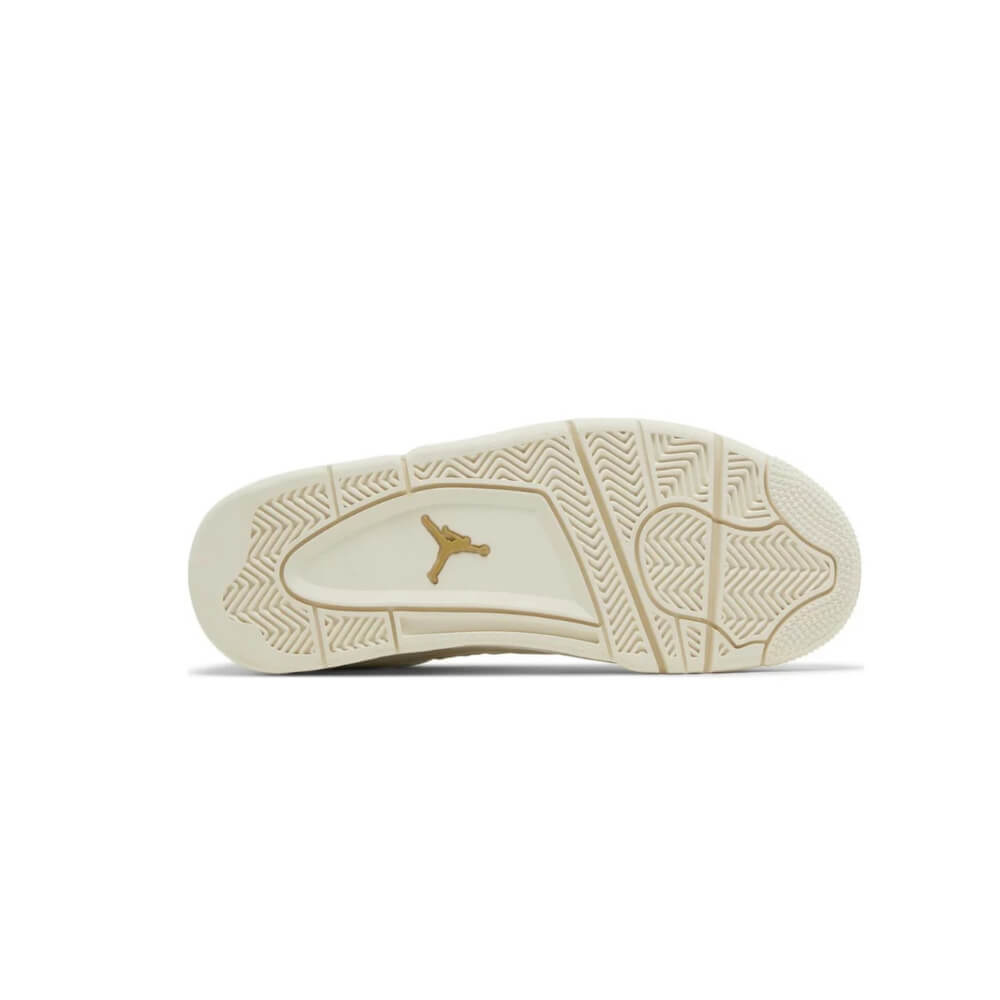Air Jordan 4 Retro White Gold Metallic Gold