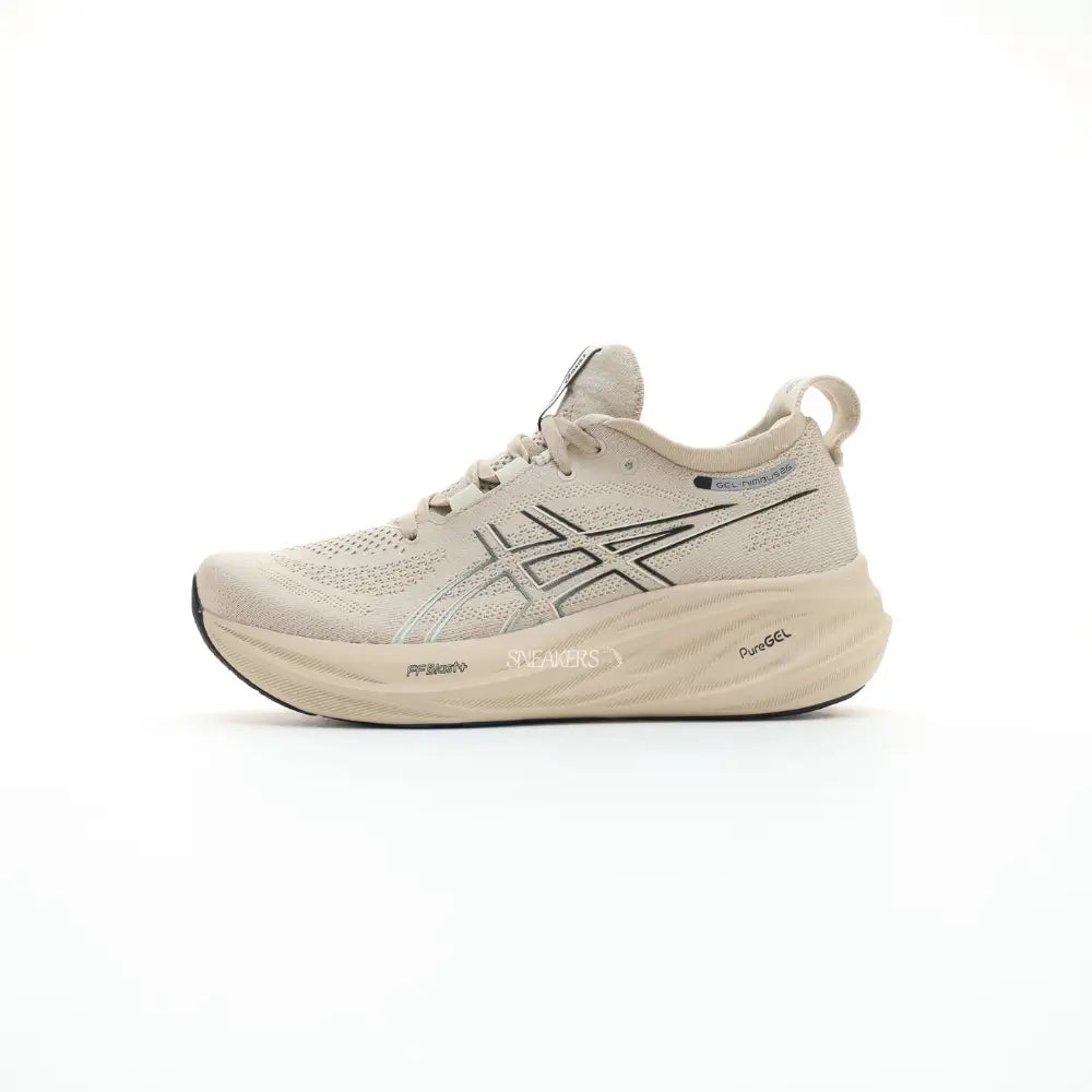 ASICS Gel Nimbus 26 Beige Black Sneakers