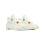 Air Jordan 4 Retro White Gold Metallic Gold
