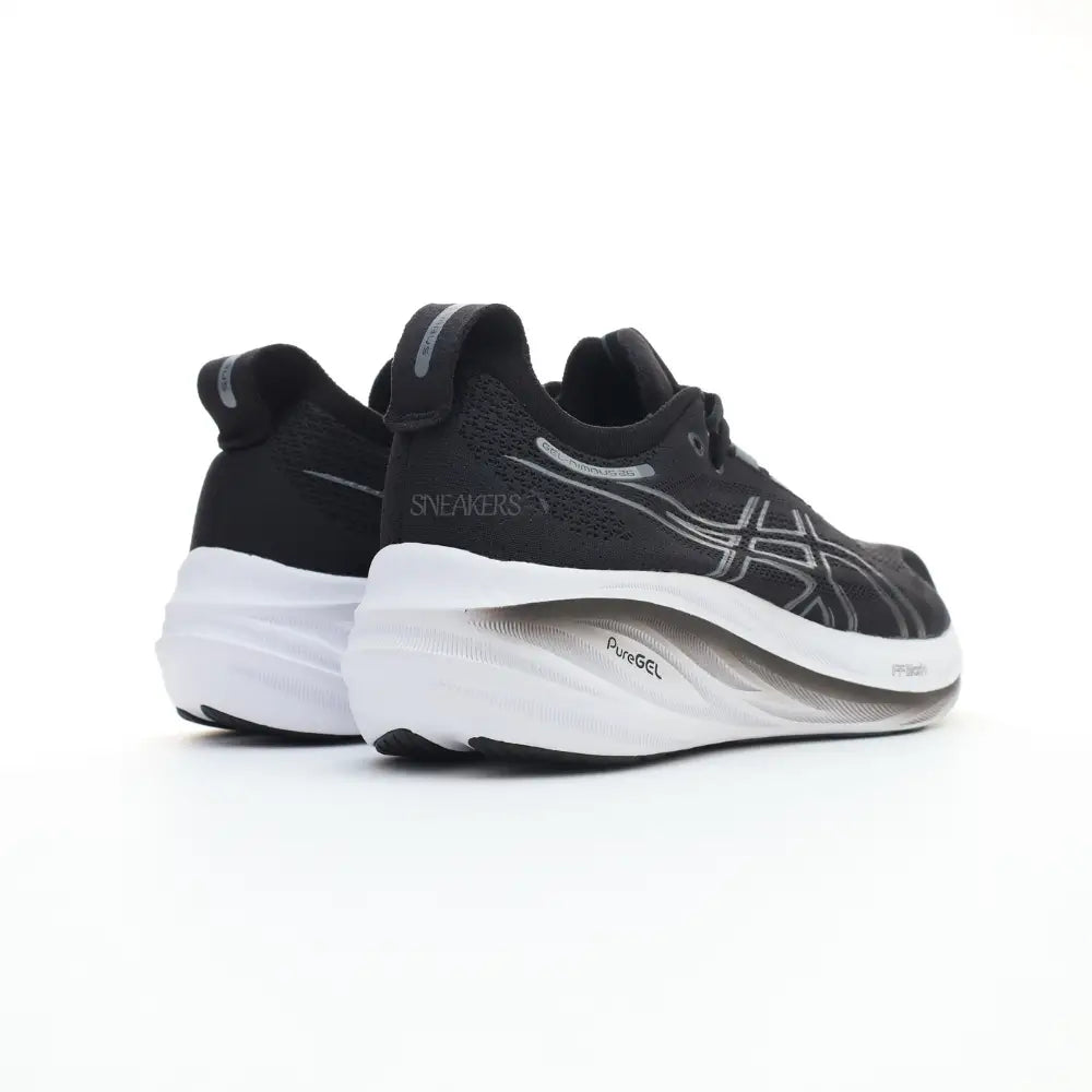 ASICS Gel Nimbus 26 black white Grey Sneakers