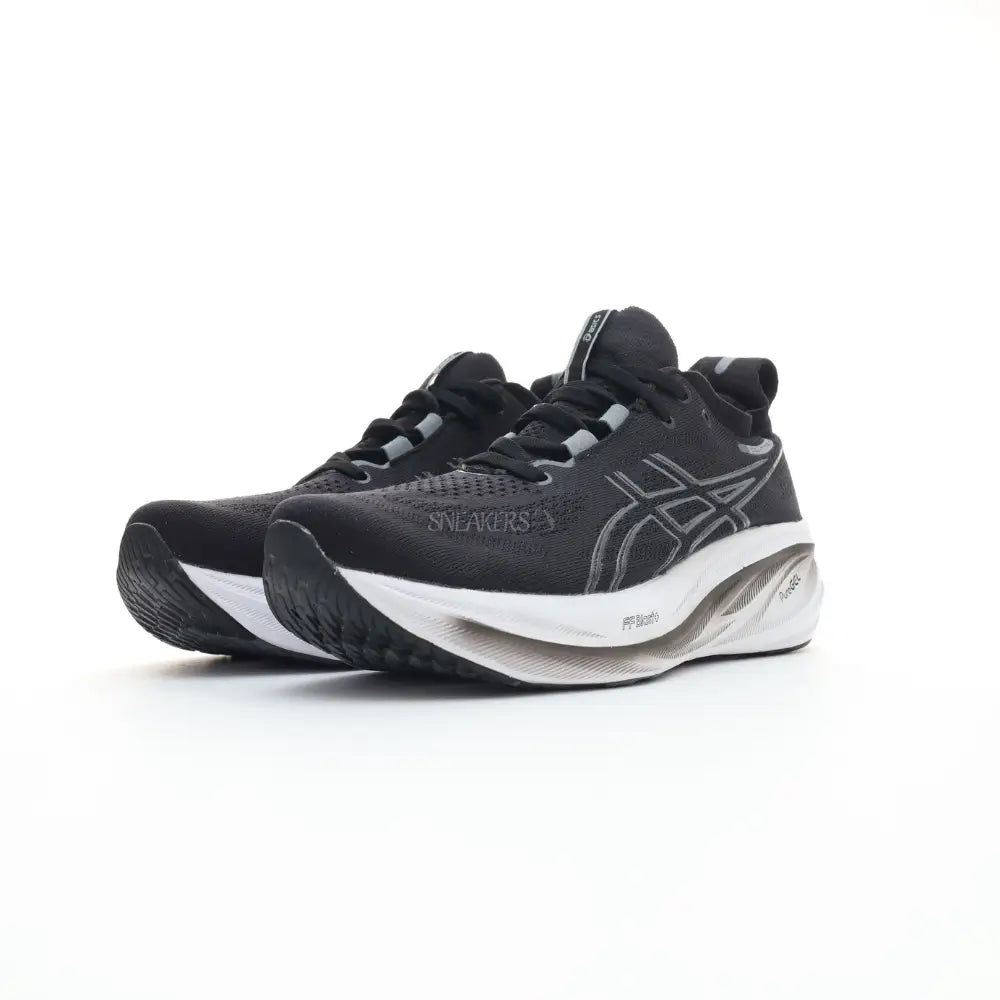 ASICS Gel Nimbus 26 black white Grey Sneakers