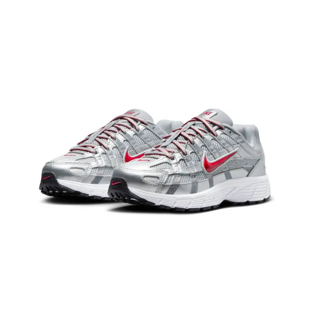 Nike P-6000 Sneakers "Metallic Silver/University Red