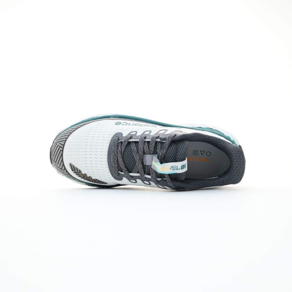 New Balance Fresh Foam X More Trail White Teal Green