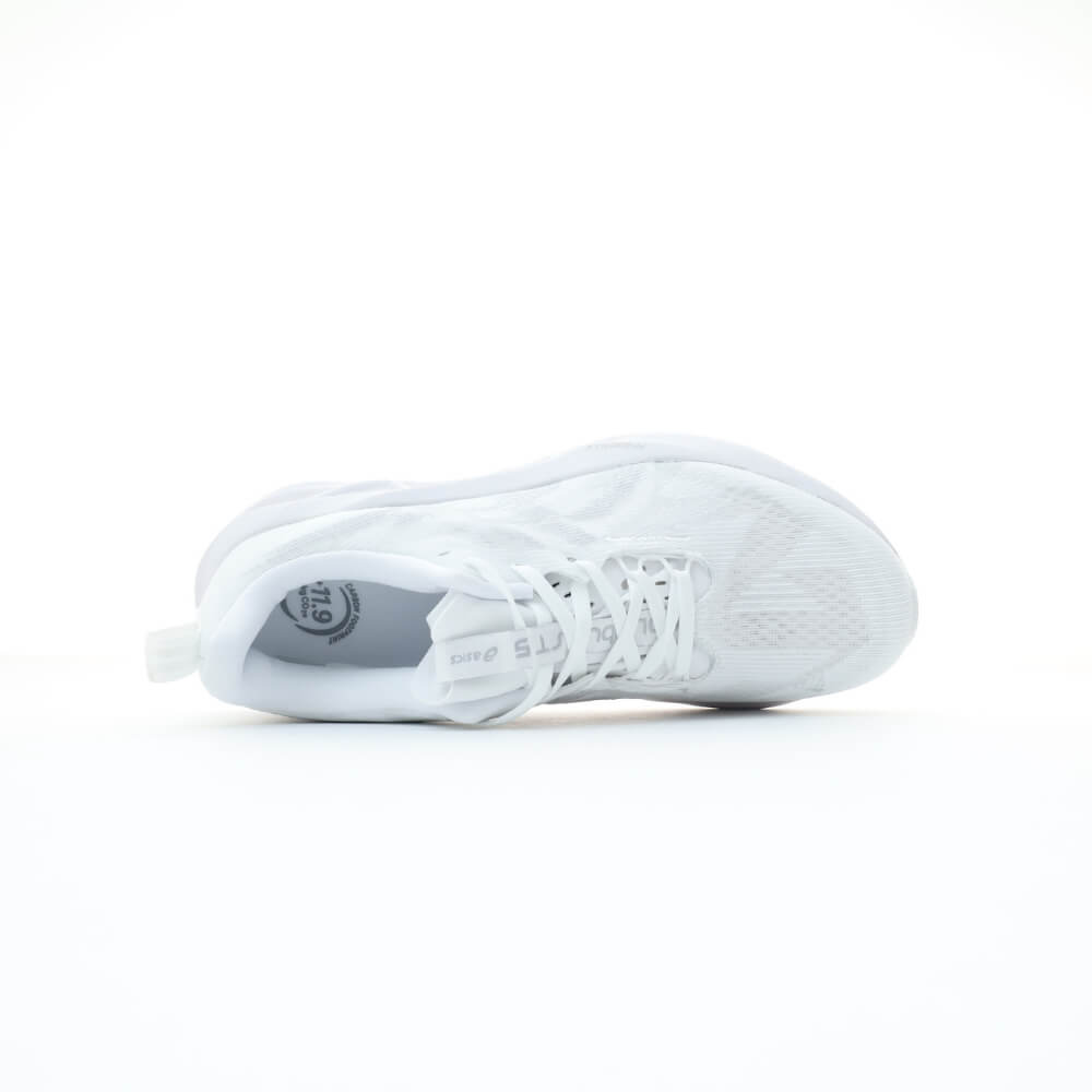 Asics Novablast 5 white grey running shoe unisex