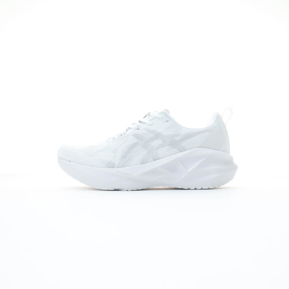 Asics Novablast 5 white grey running shoe unisex