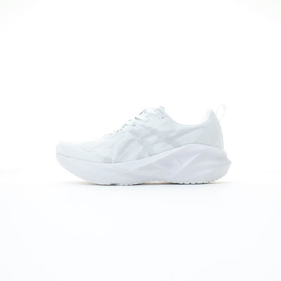 Asics Novablast 5 white grey running shoe unisex