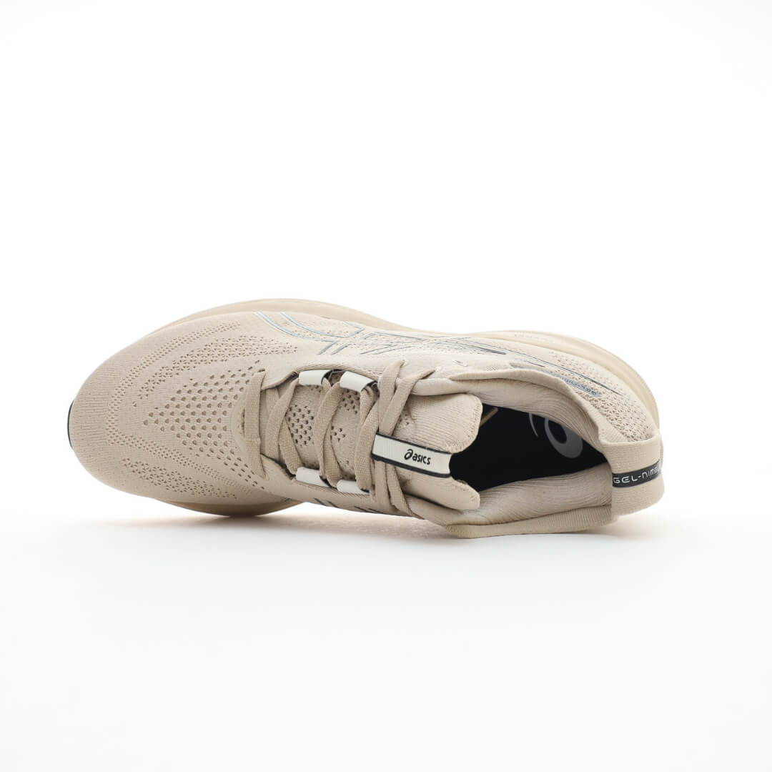 ASICS Gel Nimbus 26 Beige Black Sneakers