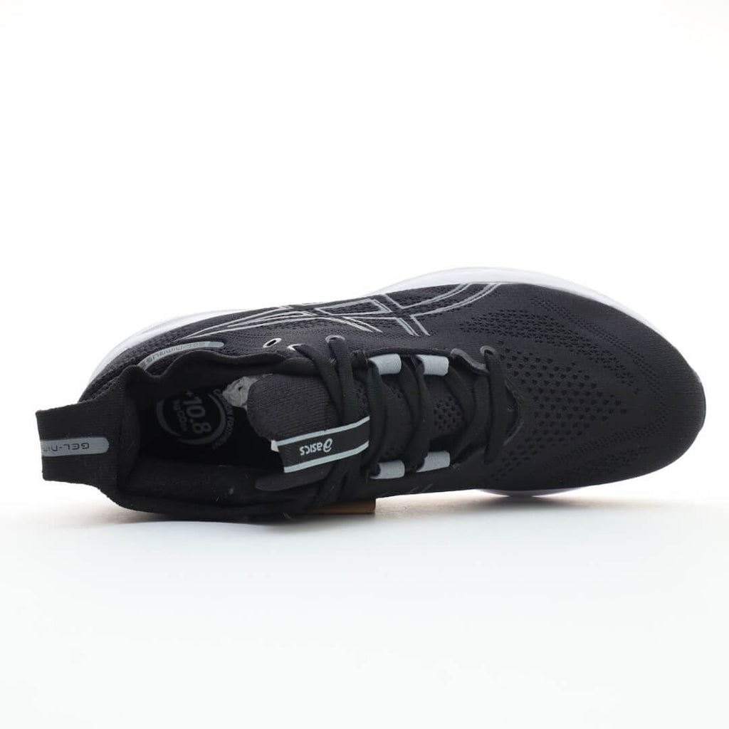 ASICS Gel Nimbus 26 black white Grey Sneakers
