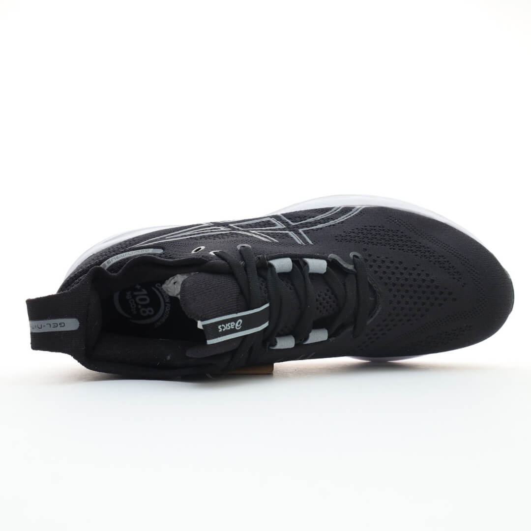 ASICS Gel Nimbus 26 black white Grey Sneakers