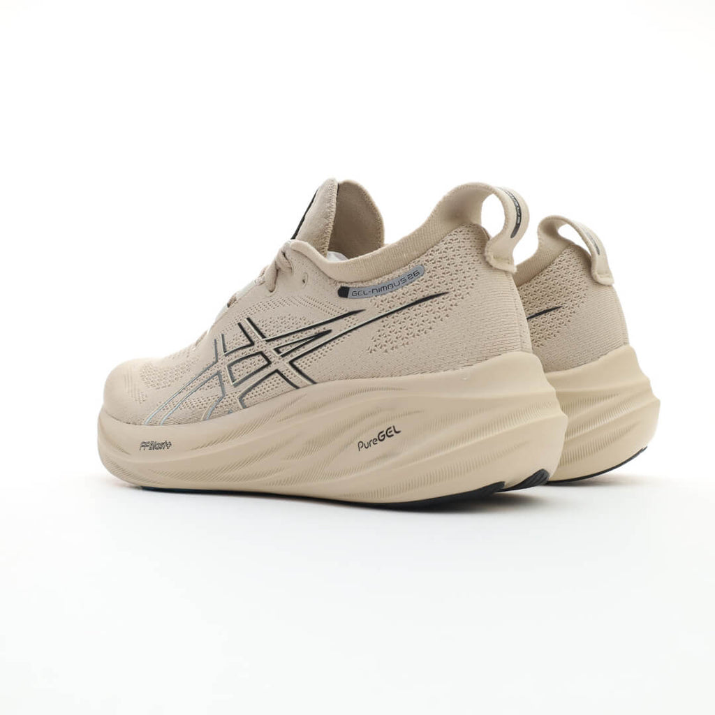 ASICS Gel Nimbus 26 Beige Black Sneakers