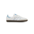 Adidas Samba White and Sky Blue