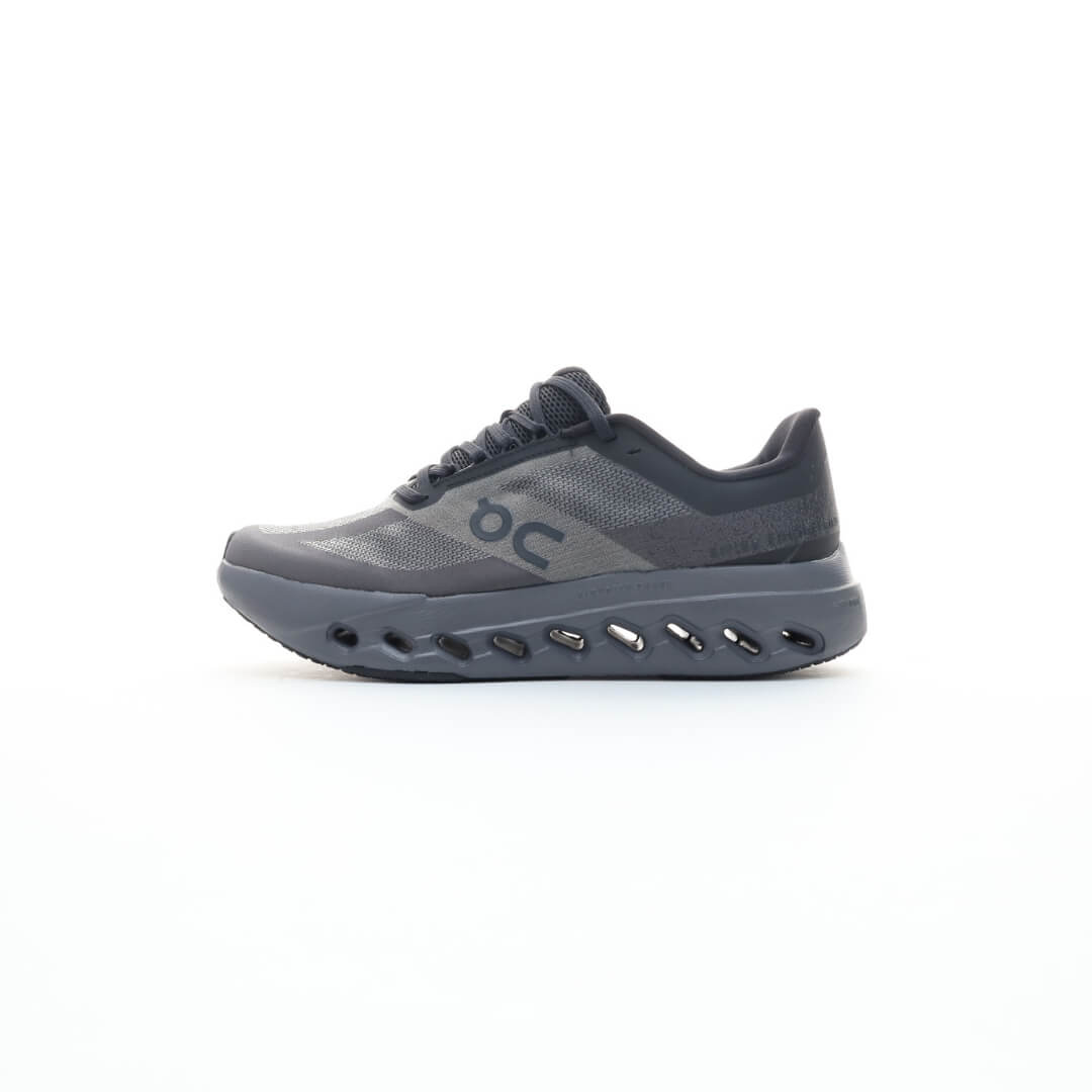 On Cloudsurfer running black colorway unisex