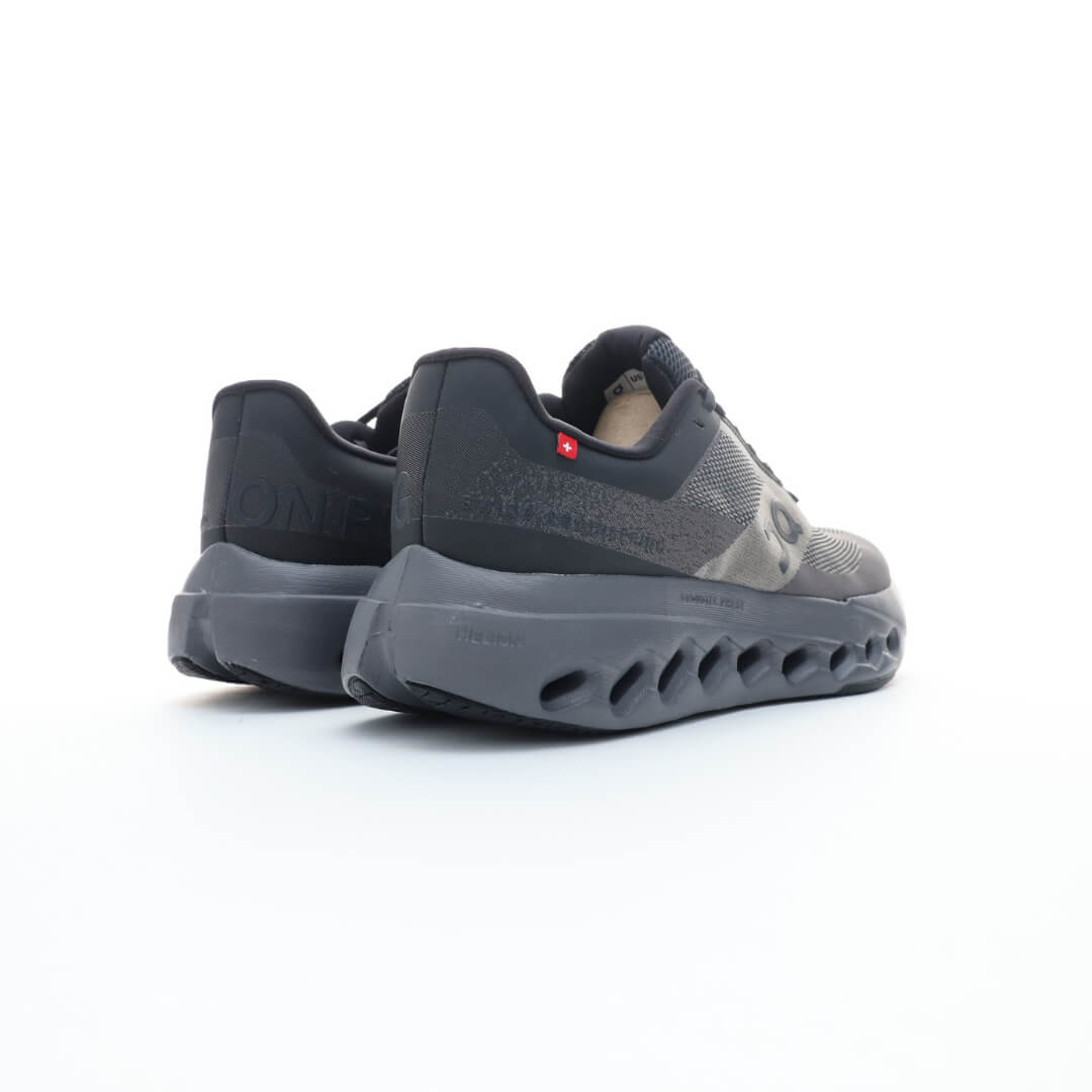 On Cloudsurfer running black colorway unisex