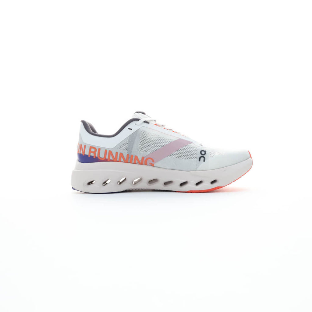 On Cloudsurfer white purple lifestyle unisex