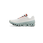 On Cloudmonster White Mint Green Black Orange
