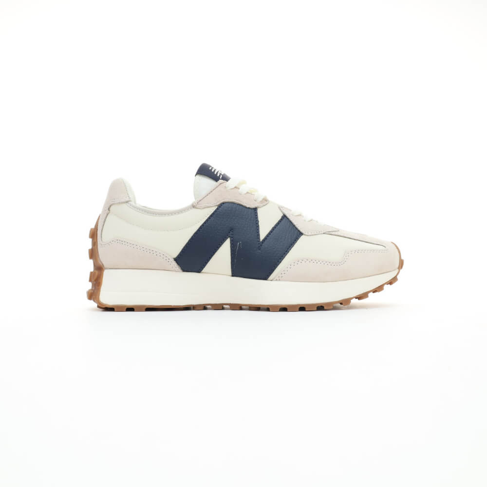 New Balance 327 White Navy Blue