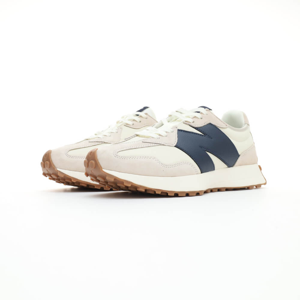 New Balance 327 White Navy Blue