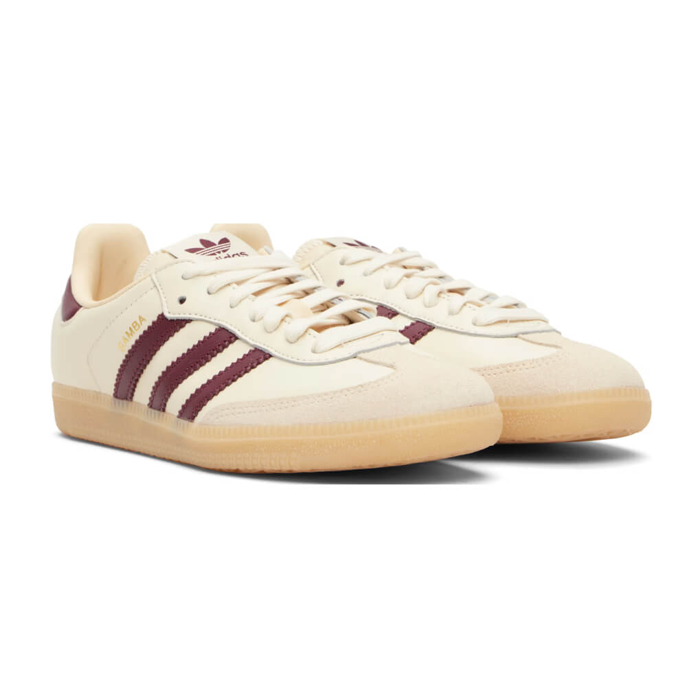 Adidas Samba OG Cream White Burgundy Gum