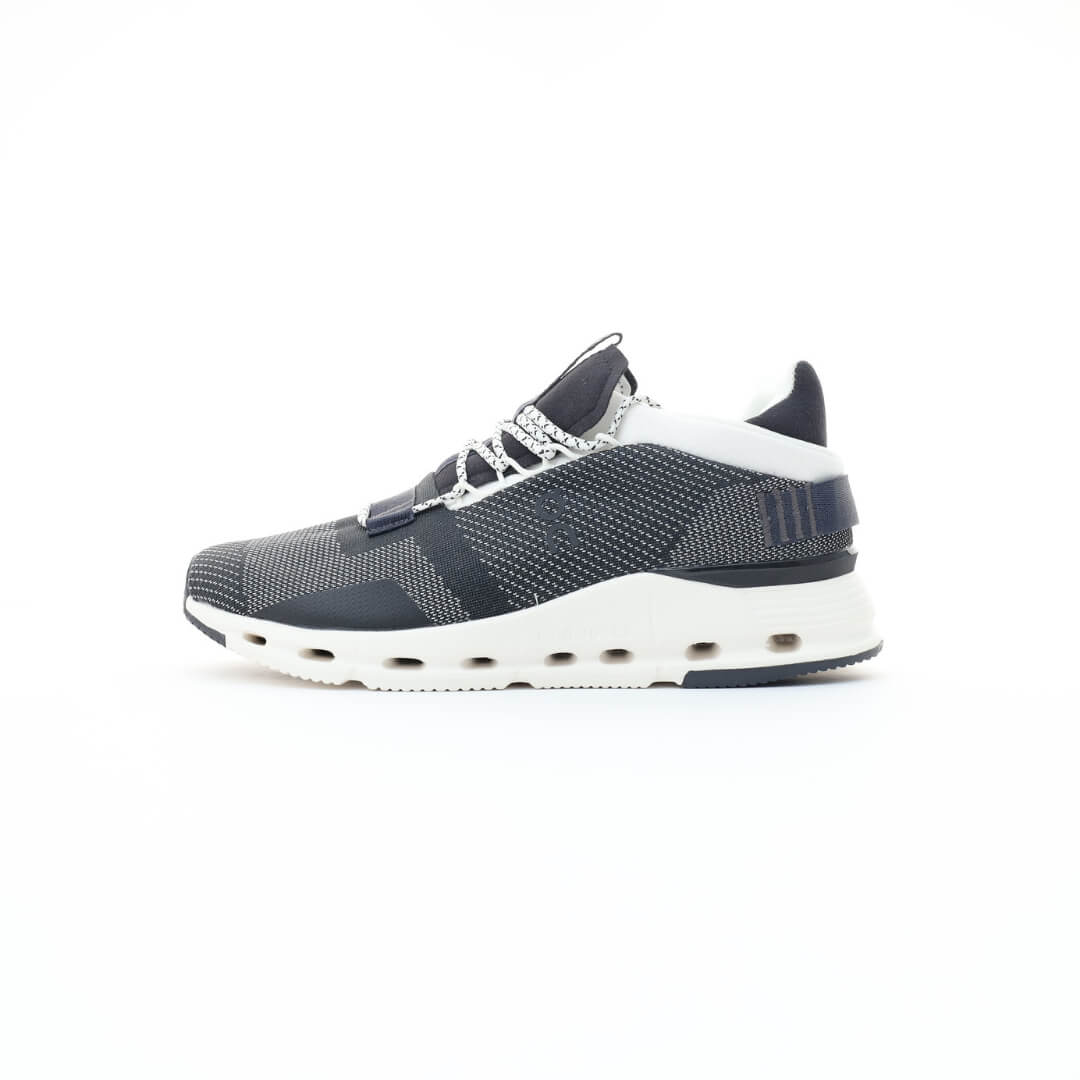 On Cloudnova Black White Sneakers