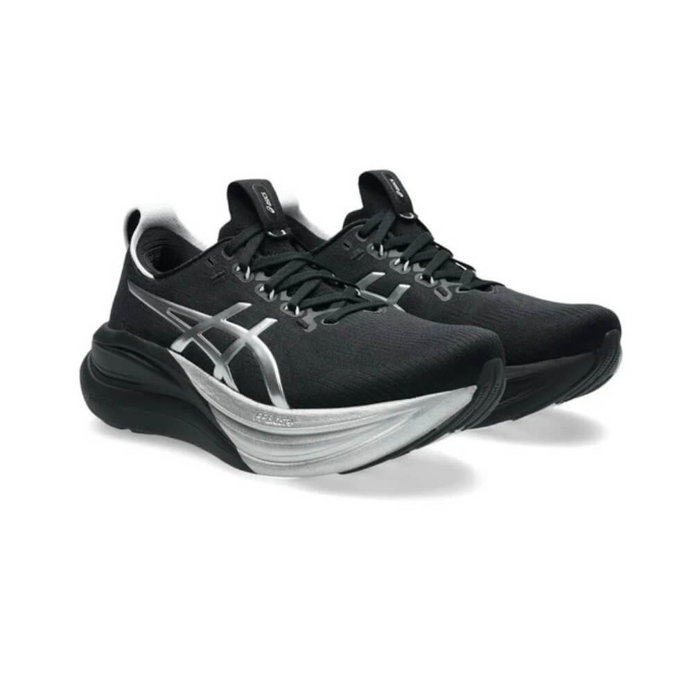 ASICS Gel-Nimbus 28 Platinum "Black/Silver" Running Shoes