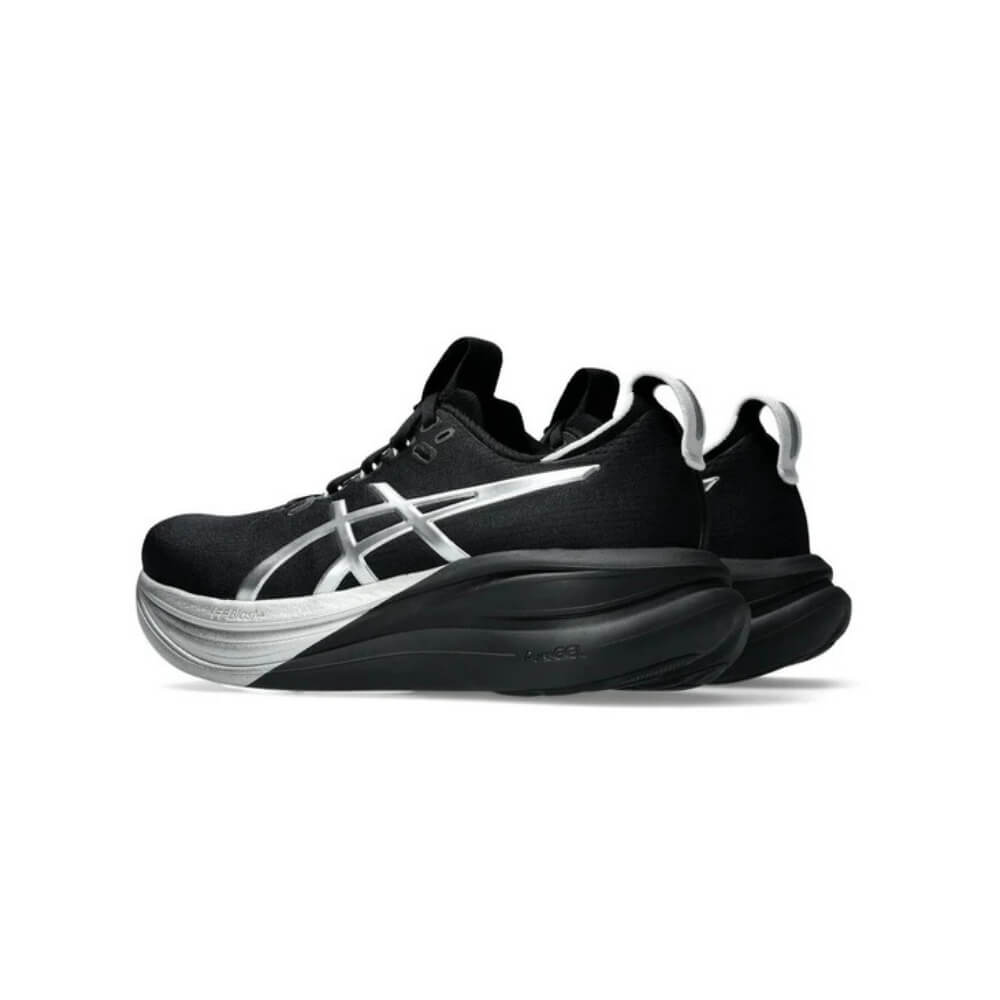 ASICS Gel-Nimbus 28 Platinum "Black/Silver" Running Shoes