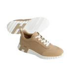 Hermès Trail Leather Sneakers Beige Blanc