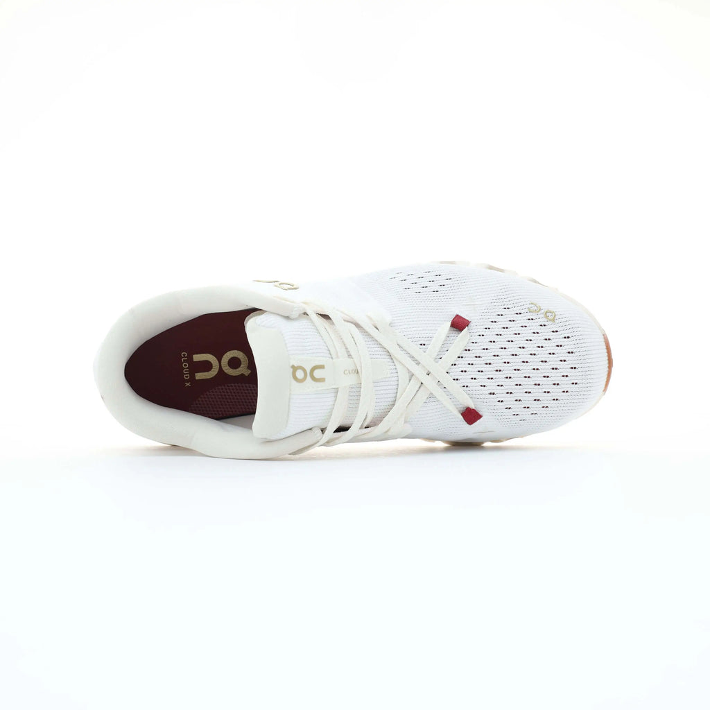 On Cloud X 4 white red sneaker