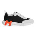 Hermès Trail Knit Sneakers Black White Orange H